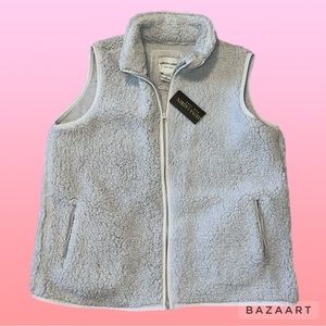 Sabrina Lauren Sherpa Gray Vest